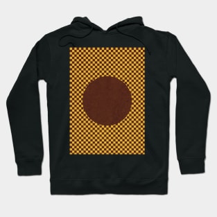 Brown and Yellow Checkered Design Hoodie